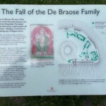 Bramber Castle - Fall of the De Broase Family Interpretation Board